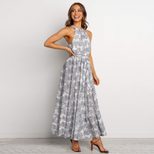 Floral Print Sleeveless Dress Fashionable Sexy Spring Summer Style Wholesale Availability custom