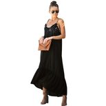 High Waist Maxi Dress for Women Sleeveless Loose Fit Solid Color Summer Vacation Wear