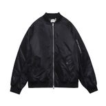 Womens Flight Coach Jacket White Letter Print Casual Style Autumn Winter Collection