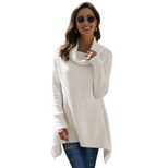 Womens Thick High Neck Sweater Warm Knitted Pullover Long Sleeve Solid Color Casual Autumn Winter Wear Wholesale