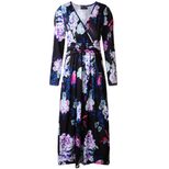 Fashionable Long Sleeve Printed Midi Dress Spring Summer Collection Elegant Style for Casual Occ