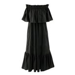 Plus Size Off Shoulder Maxi Dress Ruffle Hem Versatile Two Way Wear Elegant Style Wholesale Avai