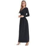 Deep V Neck Long Sleeve Evening Dress Slim Fit Elegant Design Winter Fashion Ready to Ship Low M