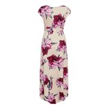Floral Print Maxi Dress for Women Short Sleeve V Neck Summer Casual Wear Available in Multiple Sizes Wholesale
