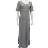 Casual Short Sleeve Pocket Dress for Women Solid Color Relaxed Fit Summer Wear