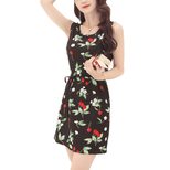 Plus Size Floral Print Maxi Dress for Women Summer Style Comfortable Sleeveless Design