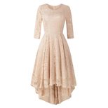 Cocktail Dress Lace Detail High Low Hem Spring Fashion Available in Multiple Sizes Wholesale Supply