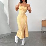 Floral Midi Dress Fresh and Sweet Style Spring Summer Fashion Wholesale Available private label