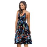 Bohemian Floral Maxi Dress for Women V Neck Sleeveless High Waist Long Skirt Summer Casual Wear