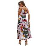 Summer Floral Print Midi Dress Original Design Sleeveless Comfortable Fabric Perfect for Casual