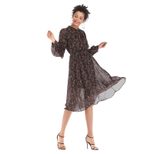 Floral Chiffon Dress Loose Fit Casual Style Elegant Design Perfect for Summer Events Wholesale A