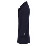Mens Slim Fit Overcoat with Scarf Stylish Autumn Design Perfect for Casual and Formal Occasions