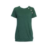 Womens Short Sleeve T Shirt Round Neck Pocket Button Design Casual Style Available in Multiple Sizes Wholesale