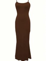 Bodycon Midi Dress Slim Fit Spaghetti Straps Elegant Design Perfect for Parties or Night Out Who