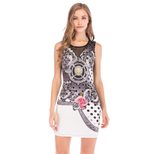Sleeveless Round Neck Pencil Dress for Women Summer Street Style Available in Multiple Sizes Wholesale Ready to Ship