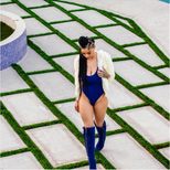 Sleeveless Deep V Bodysuit Jumpsuit Cotton Blend Bodycon Fit Spring Summer Style Wholesale Avail