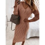 Long Sleeve Knitted Dress for Women Warm and Stylish Bodycon Fit Autumn Fashion bulk order