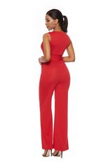 Sleeveless Deep V Neck Wide Leg Jumpsuit for Women Casual Summer Style Available in Multiple Sizes Wholesale
