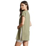 Womens Summer T Shirt Solid Color Short Sleeve Round Neck Casual Wear for Everyday Use Wholesale