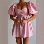 Womens Slim Fit Dress V Neck Ruched Front Waist Defining Elegant Evening Wear OEM Available