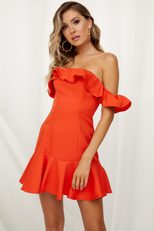 Off Shoulder Ruffle A Line Dress Sexy Elegant Lightweight Fabric Perfect for Summer Parties Whol