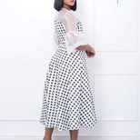 Sheer Mesh Panel Dress Fashionable Sexy Elegant Perfect for Office and Casual Occasions Availabl