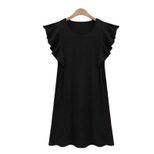 Plus Size A Line Dress Ruffle Sleeve Casual Flattering Fit Summer Wear for Curvy Women Wholesale