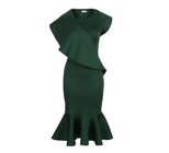 Plus Size Ruffle Hem Mermaid Dress Elegant Party Wear Summer Collection bulk order