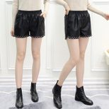 PU Leather High Waist Slim Fit Shorts for Women Stylish Casual Wear Perfect for Autumn Winter