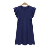 Plus Size A Line Dress Ruffle Sleeve Casual Flattering Fit Summer Wear for Curvy Women Wholesale