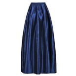 High Waisted Maxi Skirt Solid Color Flared Design Fashionable Style Perfect for Casual Wear or S