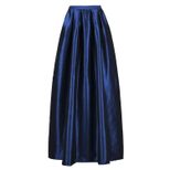 High Waisted Maxi Skirt Solid Color Flared Design Fashionable Style Perfect for Casual Wear or S