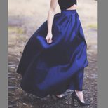 High Waisted Maxi Skirt Solid Color Flared Design Fashionable Style Perfect for Casual Wear or S