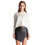 High Waist PU Leather Mini Skirt Womens Spring Fashion Trendy Style for Casual Outings Wholesale