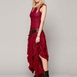 Irregular Hem Lace Dress Sexy Long Design Elegant Style Perfect for Parties Wholesale Available
