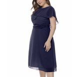 Plus Size Chiffon A Line Dress Elegant Mid Length Flattering Fit Perfect for Casual or Formal Oc