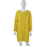 Long Sleeve Plush Midi Dress Loose Fit Round Neck Soft Fabric Fall Winter Fashion Wholesale Avai