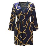 Plus Size Womens Floral Print Maxi Dress V Neck Loose Fit Tie Waist Spring Summer Beachwear Whol