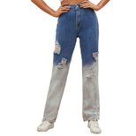 High Waisted Distressed Denim Jeans Vintage Style Retro Aesthetic Casual Wear Wholesale Availabl