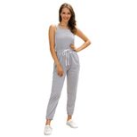 Casual Womens Jumpsuit Solid Color Sleeveless Adjustable Straps Perfect for Summer Outings Whole