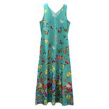 Bohemian Butterfly Print Maxi Dress V Neck Sleeveless Plus Size Summer Beachwear Wholesale Avail