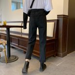 跨境2022春季新款韩版复古直筒裤老爹裤超火高腰牛仔裤女宽松长裤