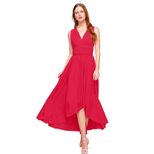 Cross Front Backless Bandage Dress Versatile Style Short Front Long Back Sexy Fit Perfect for Pa