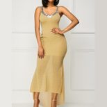Sexy Sequin Maxi Dress Sleeveless Elegant Party Wear Perfect for Evening Events Wholesale Availa