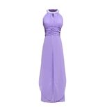 Backless Beaded Maxi Dress Chiffon Fabric Off Shoulder Design Elegant Style Perfect for Parties