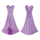 Cross Front Backless Bandage Dress Versatile Style Short Front Long Back Sexy Fit Perfect for Pa