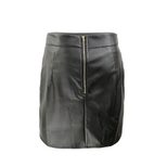High Waist Split PU Leather Skirt Sexy Design Short Length Versatile Style Wholesale Ready to Sh
