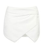 Layered Cross Over Skirt Shorts Irregular Design Comfortable Fit Versatile Style Perfect for Cas