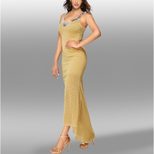 Sexy Sequin Maxi Dress Sleeveless Elegant Party Wear Perfect for Evening Events Wholesale Availa