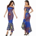 Off Shoulder Floral Bodycon Dress Sexy Elegant Comfortable Perfect for Parties and Special Occas